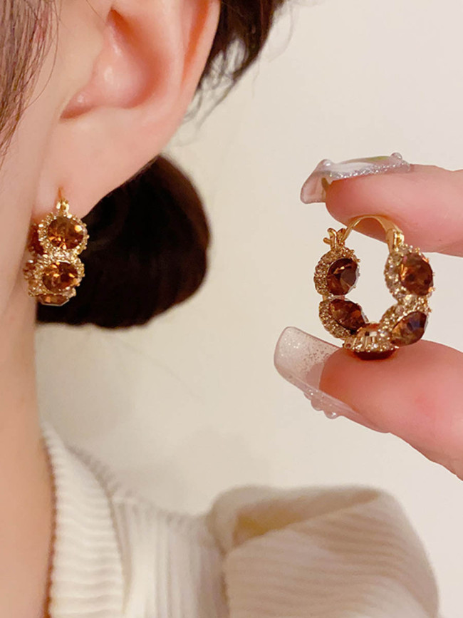 ✨Rhinestone Geometric Earrings | Party & Date Night | Sparkly Elegant Ear Jewelry