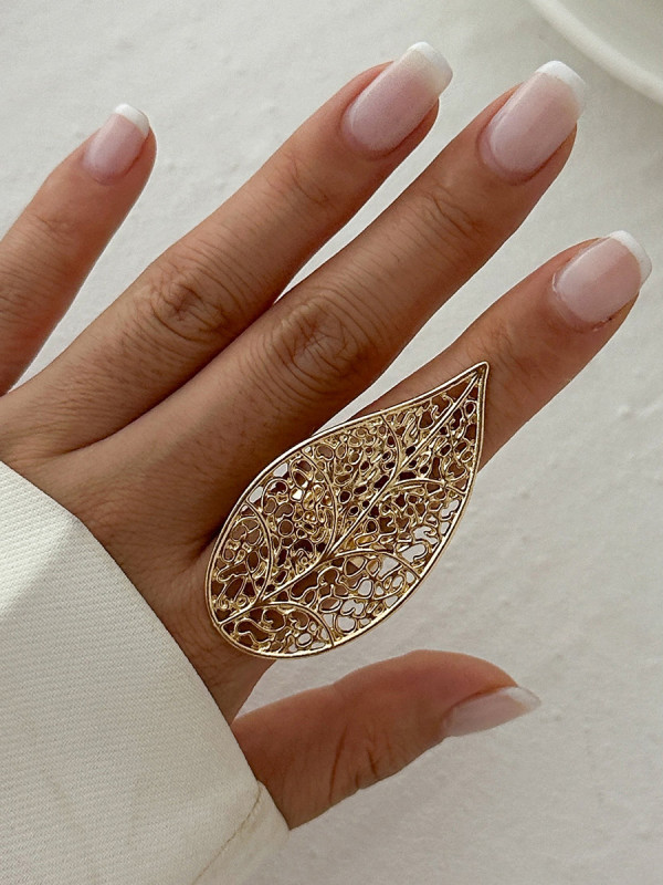 🍃Leaf Shape Rings | Daily Wear & Brunch | Minimal Nature Inspired Jewelry