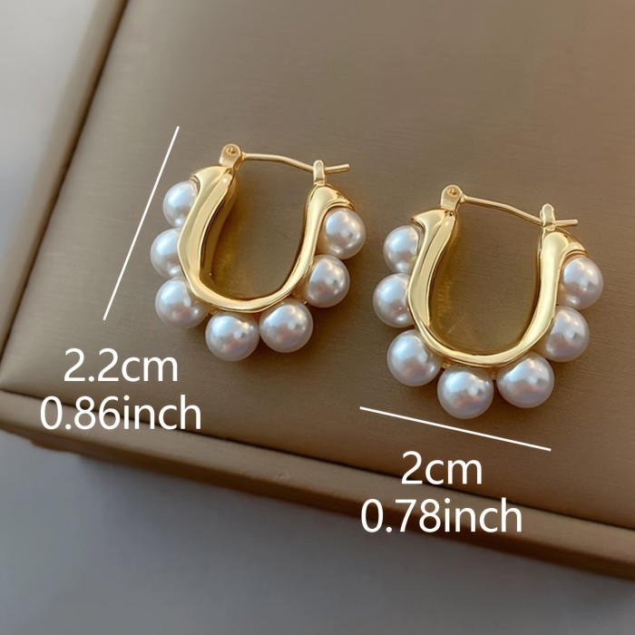 Personality Exquisite Hoop Earrings for Casual Dates and Friend Gatherings