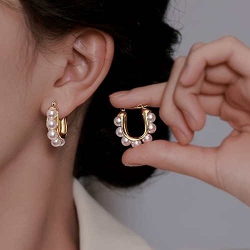 Personality Exquisite Hoop Earrings for Casual Dates and Friend Gatherings