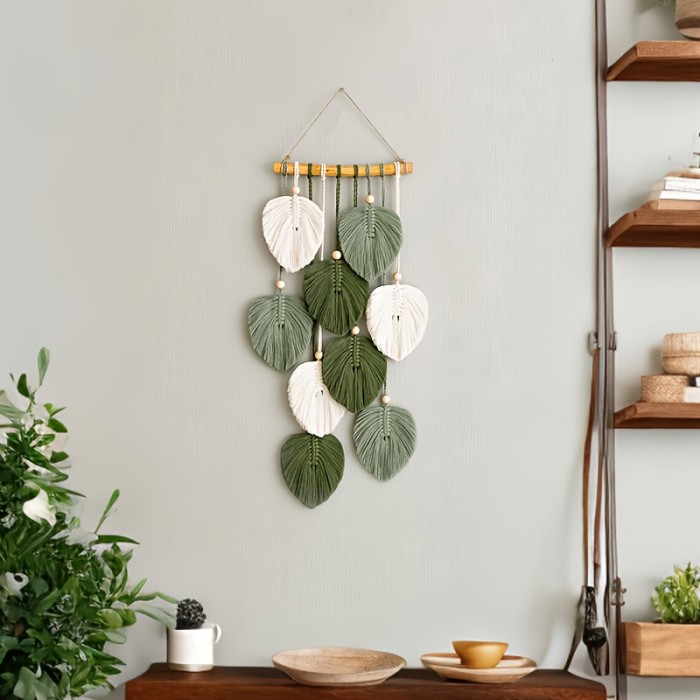 Exquisite 2D Flat Woven Wall Art Hanging Ornament for Living Room and Bedroom Decor