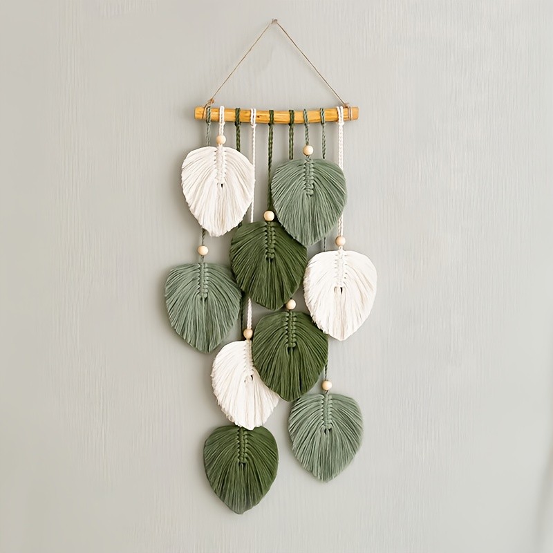 Exquisite 2D Flat Woven Wall Art Hanging Ornament for Living Room and Bedroom Decor