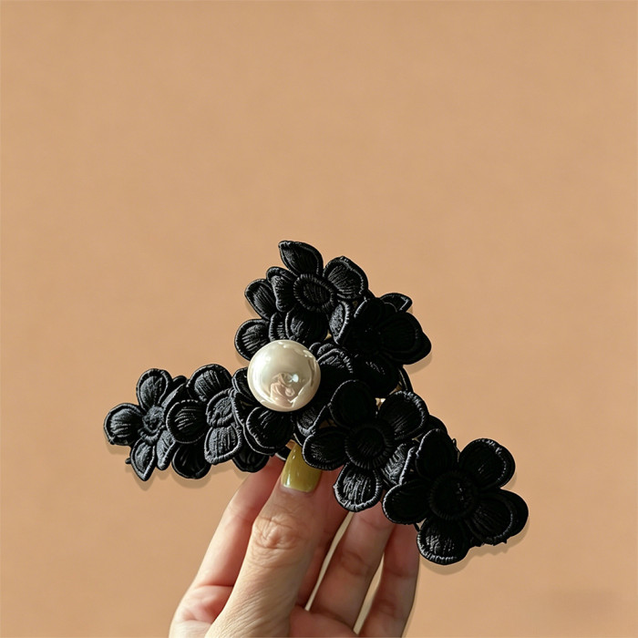 Anti-Slip Floral Hair Claw Clip for Women Spring Summer Daily & Party Accessories