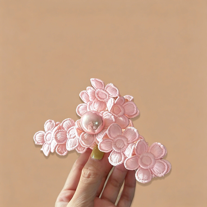 Anti-Slip Floral Hair Claw Clip for Women Spring Summer Daily & Party Accessories