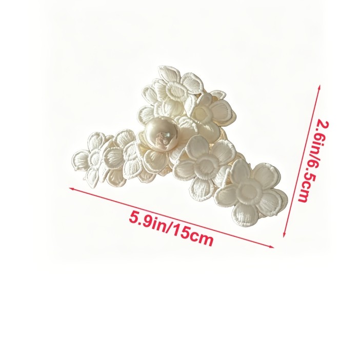 Anti-Slip Floral Hair Claw Clip for Women Spring Summer Daily & Party Accessories