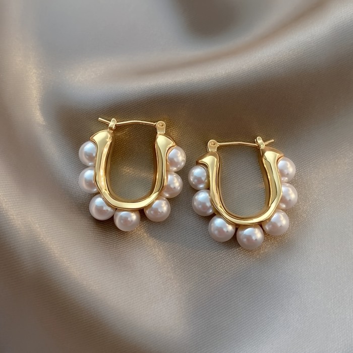 Personality Exquisite Hoop Earrings for Casual Dates and Friend Gatherings