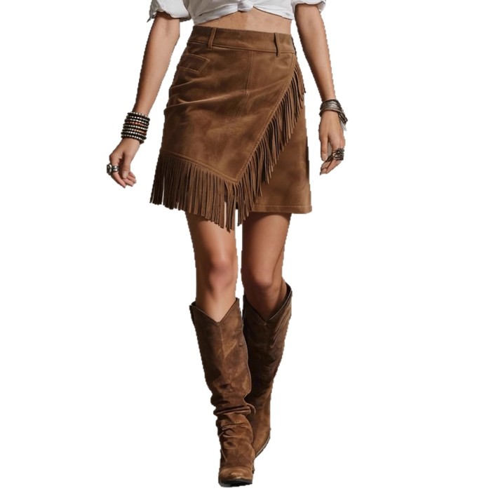 Retro Asymmetrical Tassel Bodycon Mini Skirt | Daily Casual Women Short Skirt
