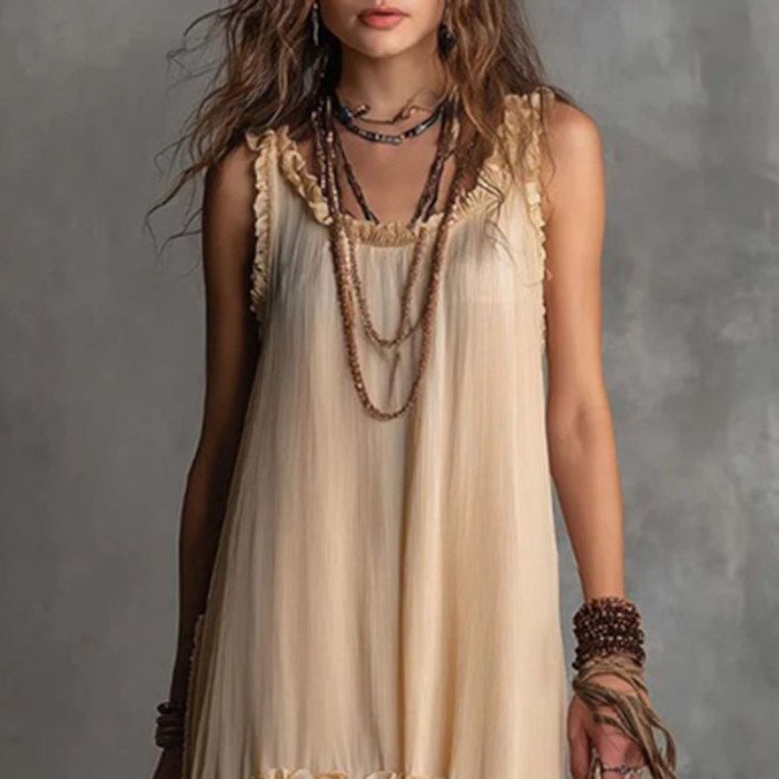 Solid Sweetheart Neck Tiered Ruffle Maxi Dress for Beach Vacations and Holiday Photoshoots