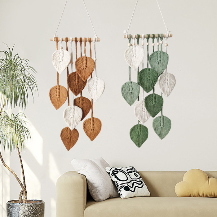 Exquisite 2D Flat Woven Wall Art Hanging Ornament for Living Room and Bedroom Decor