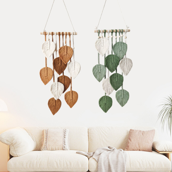 Exquisite 2D Flat Woven Wall Art Hanging Ornament for Living Room and Bedroom Decor