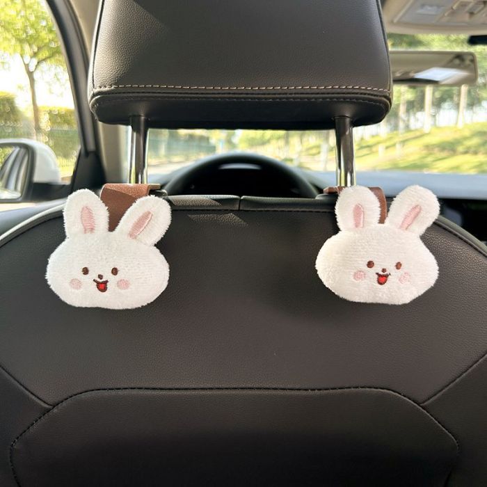 Cartoon Bear Auto Accessory Hook Holding Handbags Umbrellas for Short Errands and Carpool