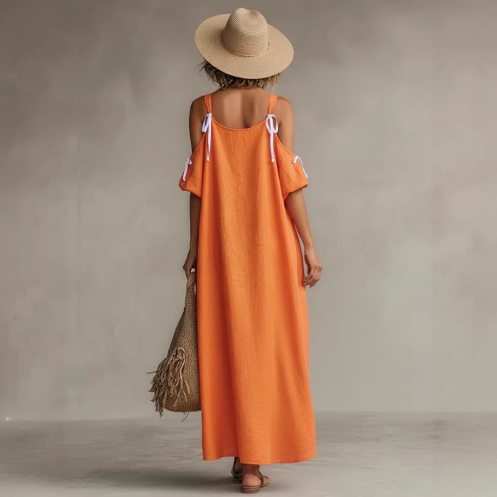 Solid Loose Suspender Dress | Elegant Breathable Summer Women Daily Dress