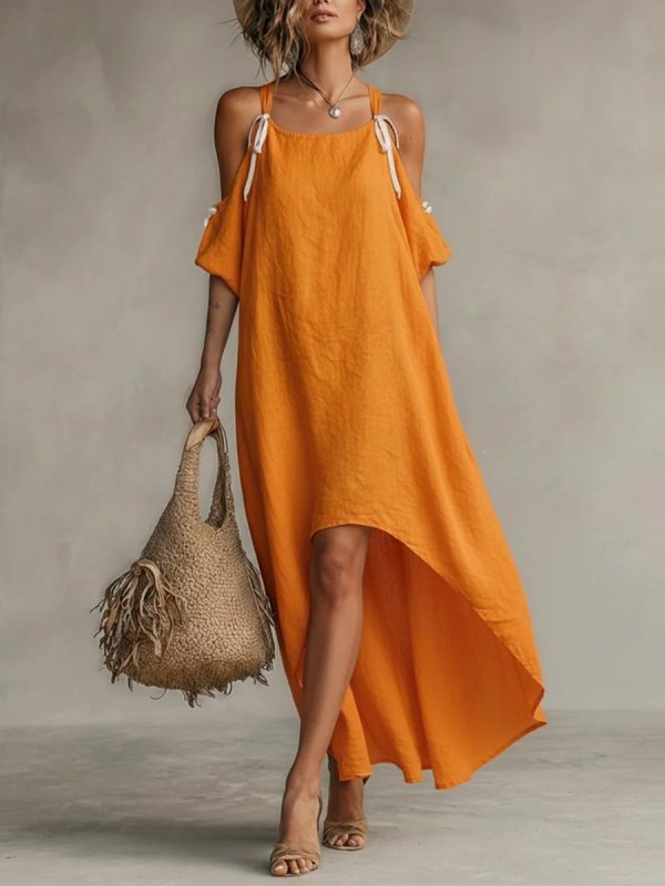 Solid Loose Suspender Dress | Elegant Breathable Summer Women Daily Dress