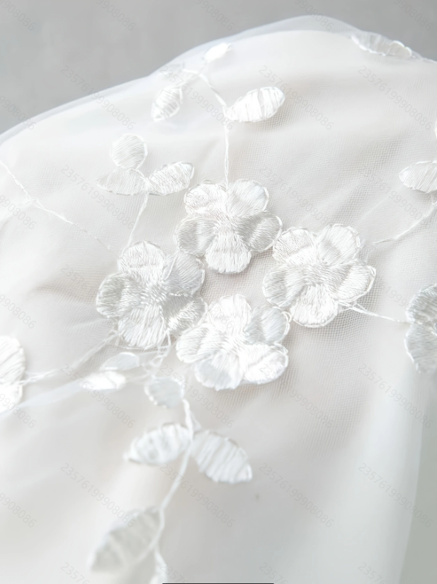 Fairy White Sleeveless Draped Tea-Length A-Line Princess Gown | Elegant Dress For Birthday Parties