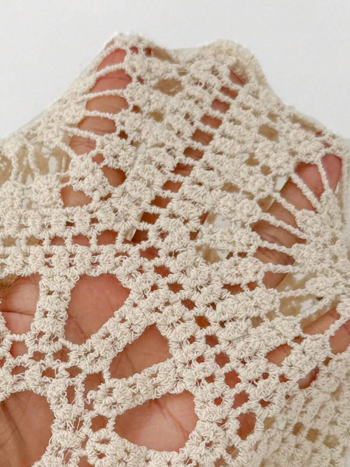 3D Floral Knit Deep V Lace-Up Backless Midi Slip Dress | Women Summer Beach & Dating Outfit