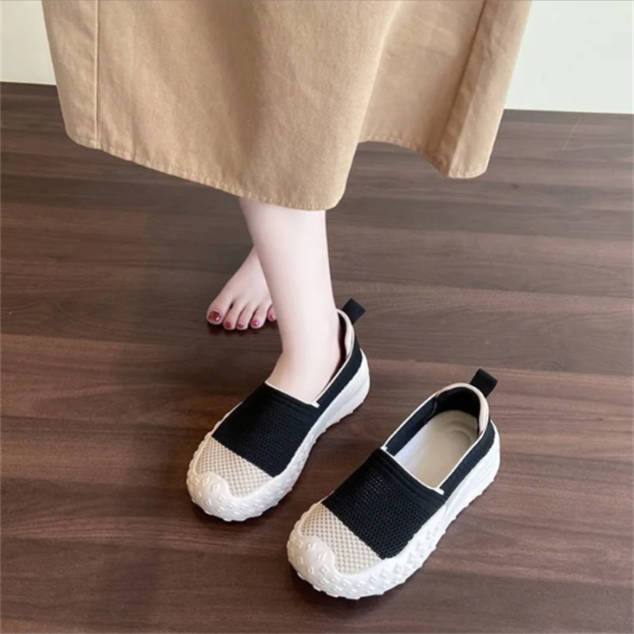 Breathable Hollow Mesh Slip-On Fisherman Shoes For Women Summer Daily Casual