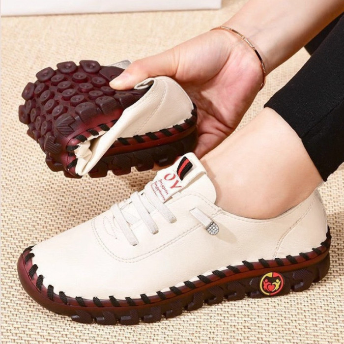 Handmade Lightweight Breathable Non Slip Flat Loafers For Women Daily Casual Wear