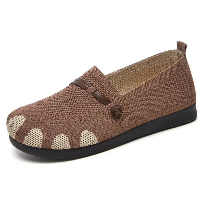 Mesh Knit Slip-On Loafers For Daily Walking Spring Casual
