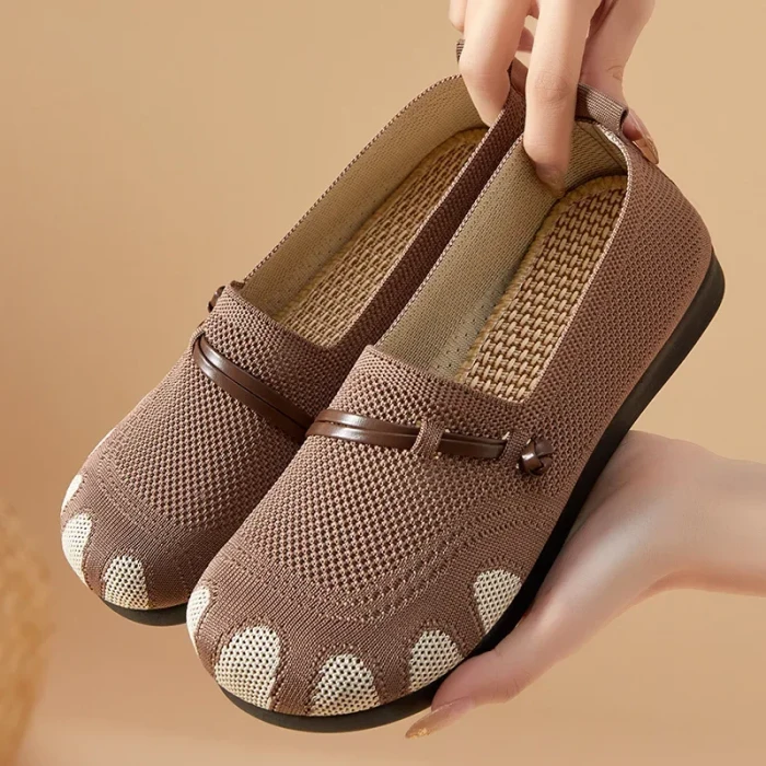 Mesh Knit Slip-On Loafers For Daily Walking Spring Casual