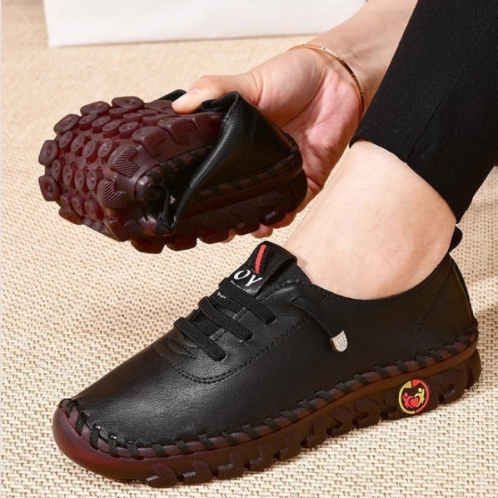 Handmade Lightweight Breathable Non Slip Flat Loafers For Women Daily Casual Wear