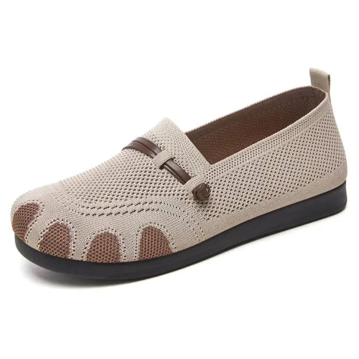 Mesh Knit Slip-On Loafers For Daily Walking Spring Casual