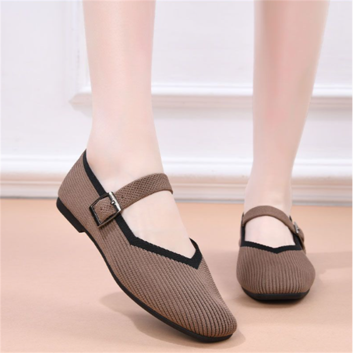 Breathable Mesh Slip-On Flat Shoes For Daily Casual Walking