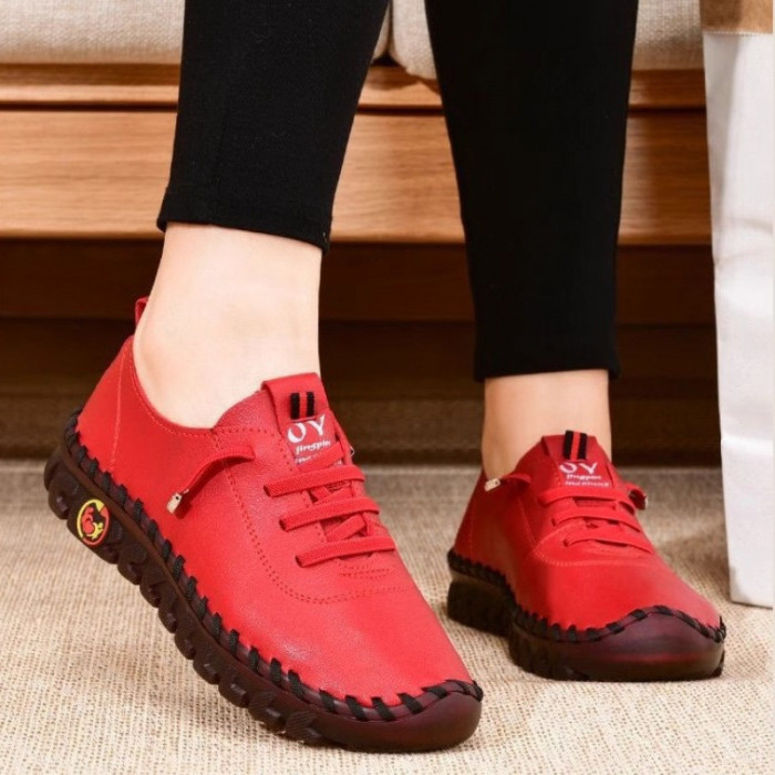 Handmade Lightweight Breathable Non Slip Flat Loafers For Women Daily Casual Wear