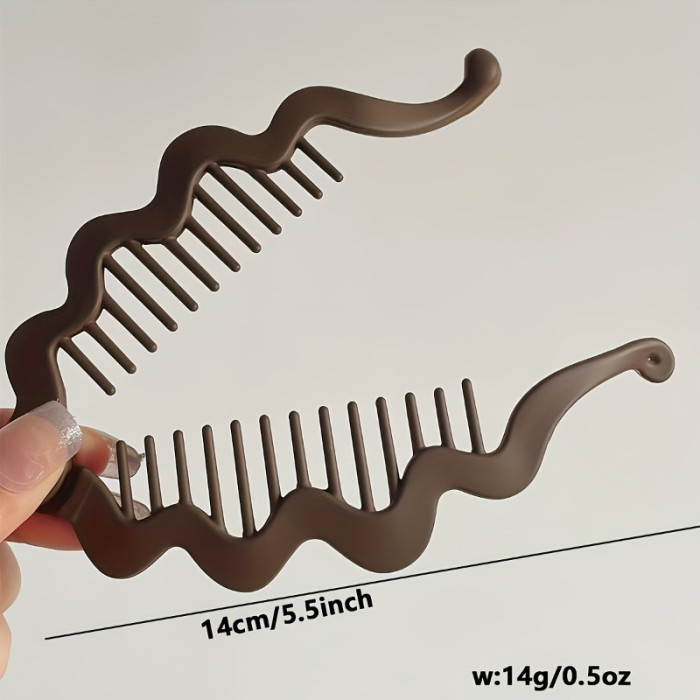 3-Pack Matte Solid Anti-Slip Banana Hair Clips For Thick Hair Daily Wear And Casual Gatherings