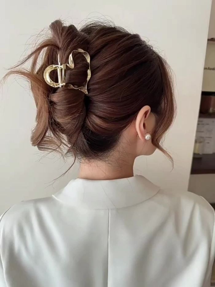 Elegant Metal Heart Hairpin, Fashion Hair Clip For Women Daily Styling