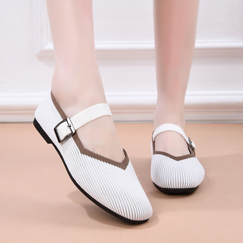Breathable Mesh Slip-On Flat Shoes For Daily Casual Walking