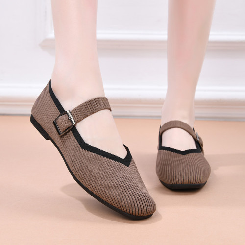 Breathable Mesh Slip-On Flat Shoes For Daily Casual Walking