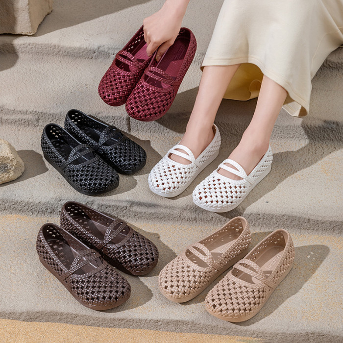 Hollow Out Soft Sole Cave Shoes For Outdoor Beach Summer Daily