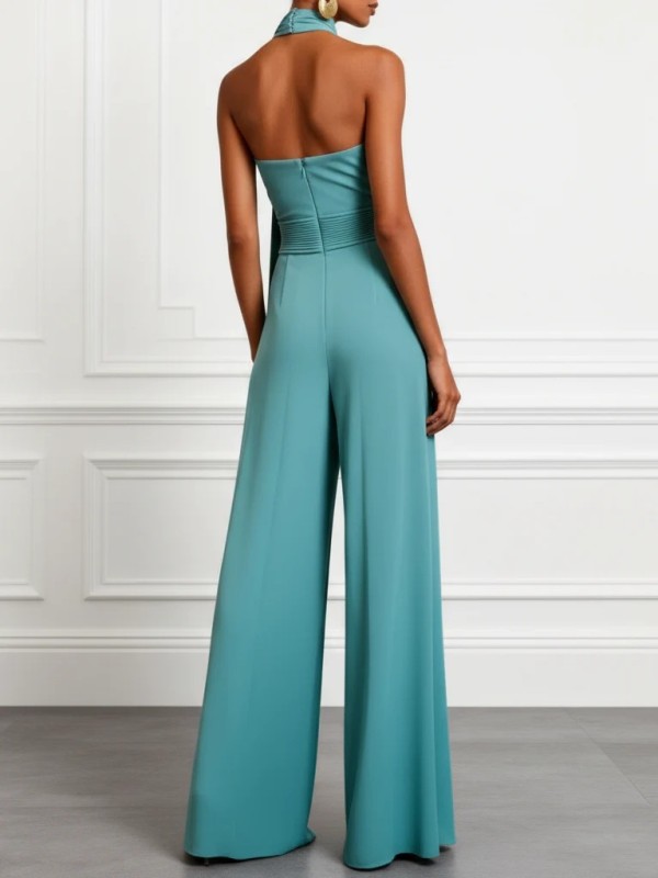 Hollow Out High Waist Sleeveless Jumpsuit For Commute & Party