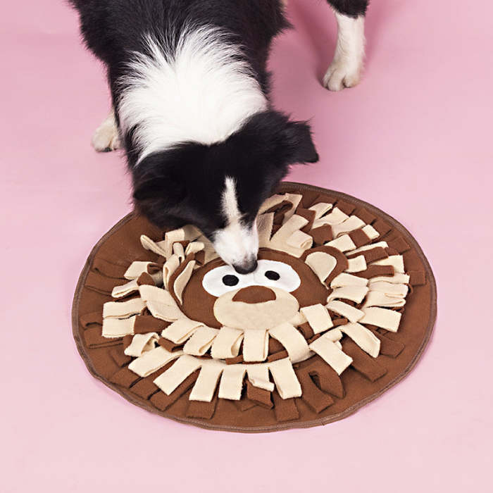 Pet sniff pad Small Dog Puzzle Slow Food Training Blanket
