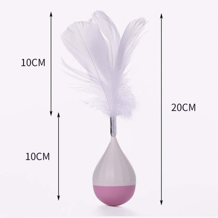 ABS Feather tumbler cat toy