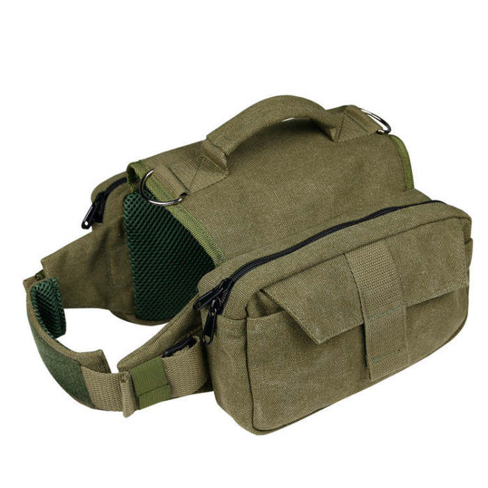 Washed Canvas Breathable Pet Backpack