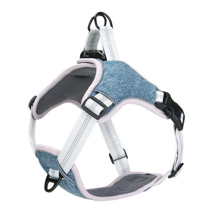 Dog outdoor travel reflective chest and back