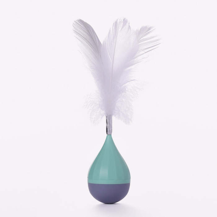 ABS Feather tumbler cat toy
