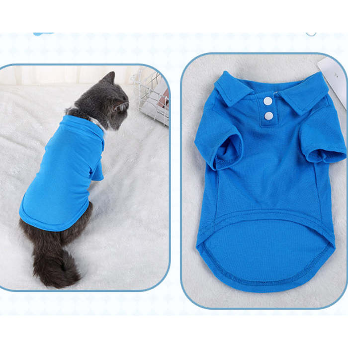 Spring and summer new puppy shirt cat dog shirt pet polo shirt short sleeve dog T-shirt