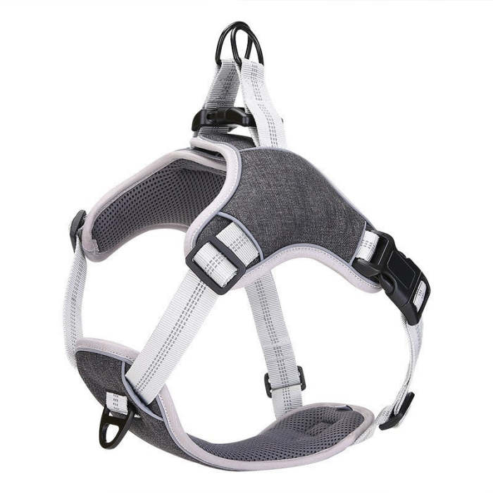 Dog outdoor travel reflective chest and back