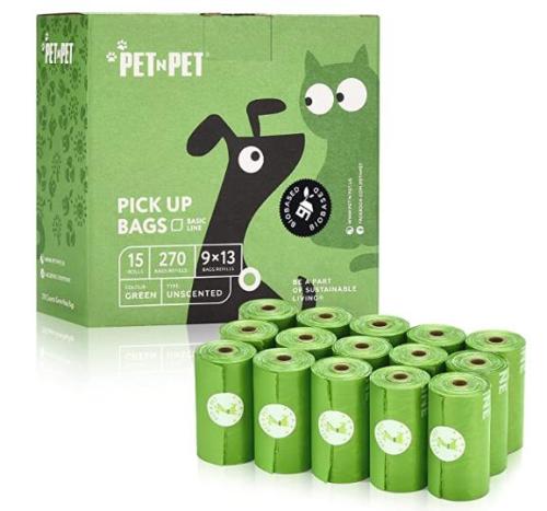 1-15Roll Pet Dog Poop Bags Dispenser Collector Garbage Bag Puppy Cat Pooper Scooper Bag
