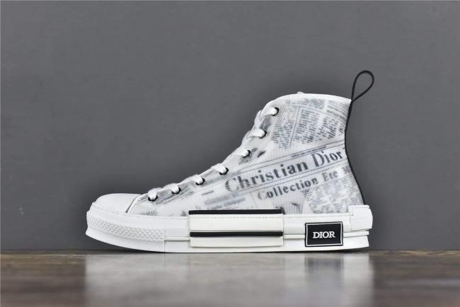 Dior B23 High Top Daniel Arsham Newspaper