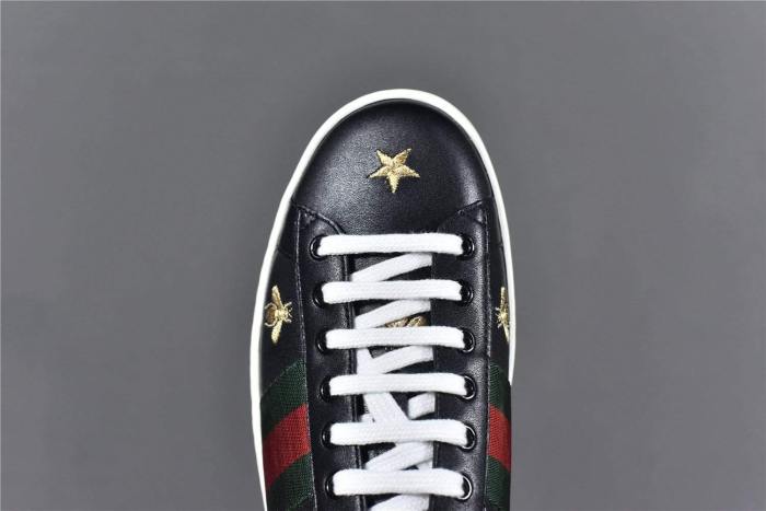 Gucci Ace Embroidered Bees and Stars (Black)