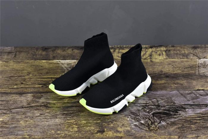 Balenciaga Speed Trainer Black White Neon 2019