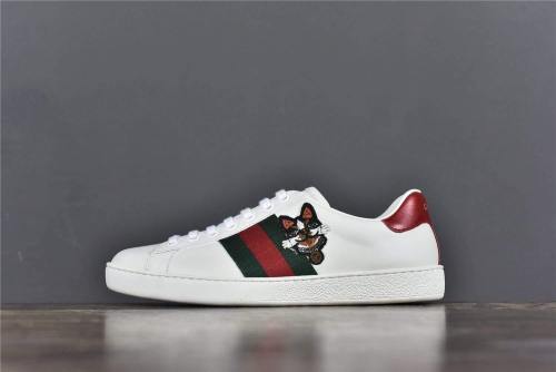 Gucci Ace Embroidered Dog (White)