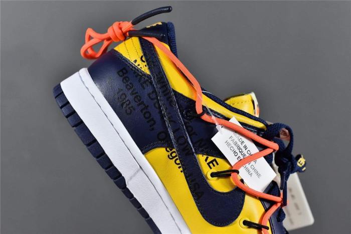 Nike Dunk Low Off-White University Gold Midnight Navy