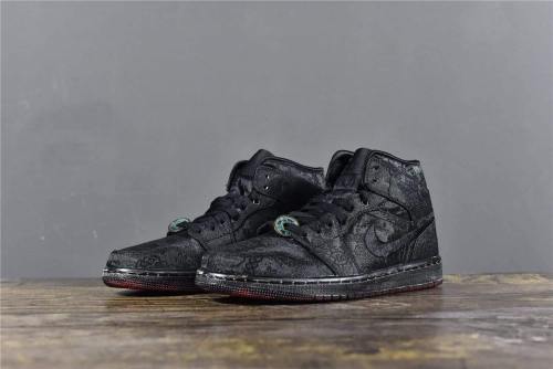 CLOT Air Jordan 1 Mid Fearless Black (DSM exclusive)