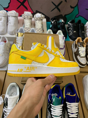 Nike Air Force 1 Monogram Yellow Low