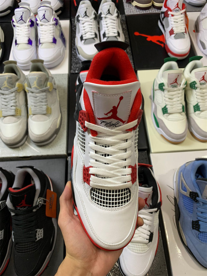 Air Jordan 4 Retro White Fire Red