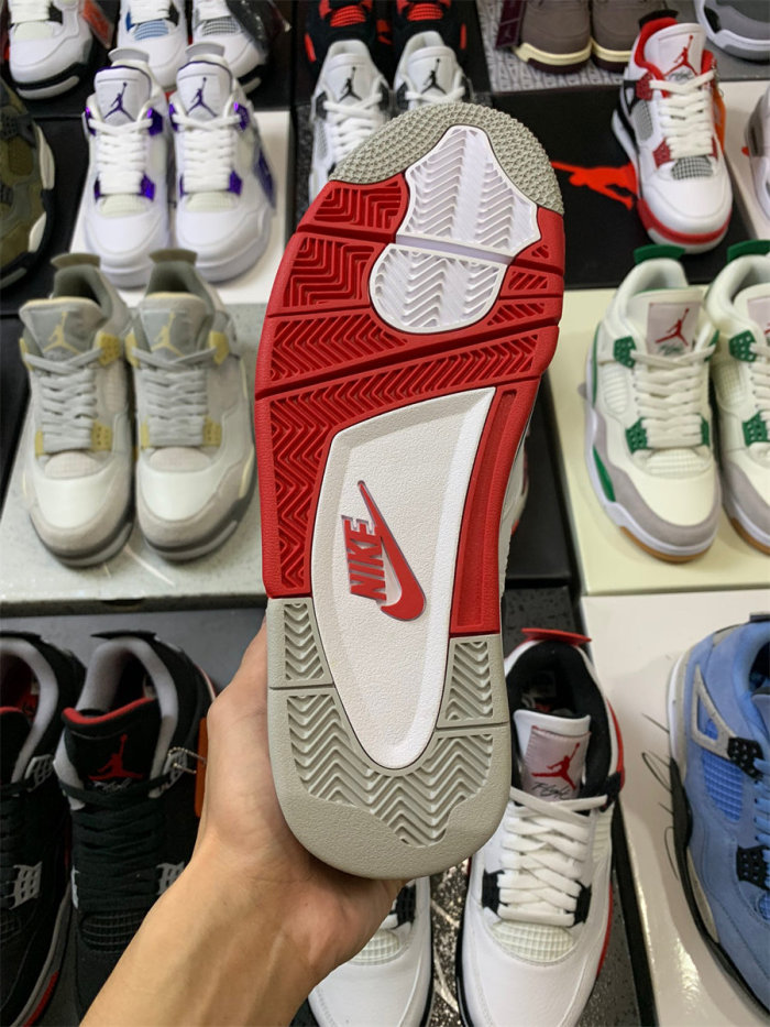 Air Jordan 4 Retro White Fire Red